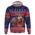 Samoa Christmas Zip Hoodie Samoan Santa Claus Manuia Le Kerisimasi