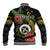 Love Vanuatu Christmas Baseball Jacket God Yumi Polynesian Tribal Pattern