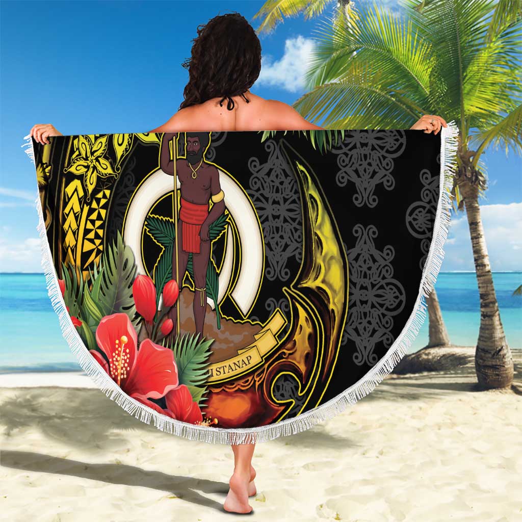 Love Vanuatu Christmas Beach Blanket God Yumi Polynesian Tribal Pattern LT05 - Polynesian Pride