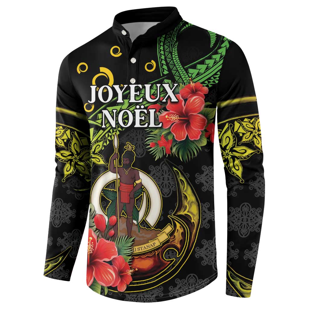 Love Vanuatu Christmas Button Sweatshirt God Yumi Polynesian Tribal Pattern LT05 - Polynesian Pride