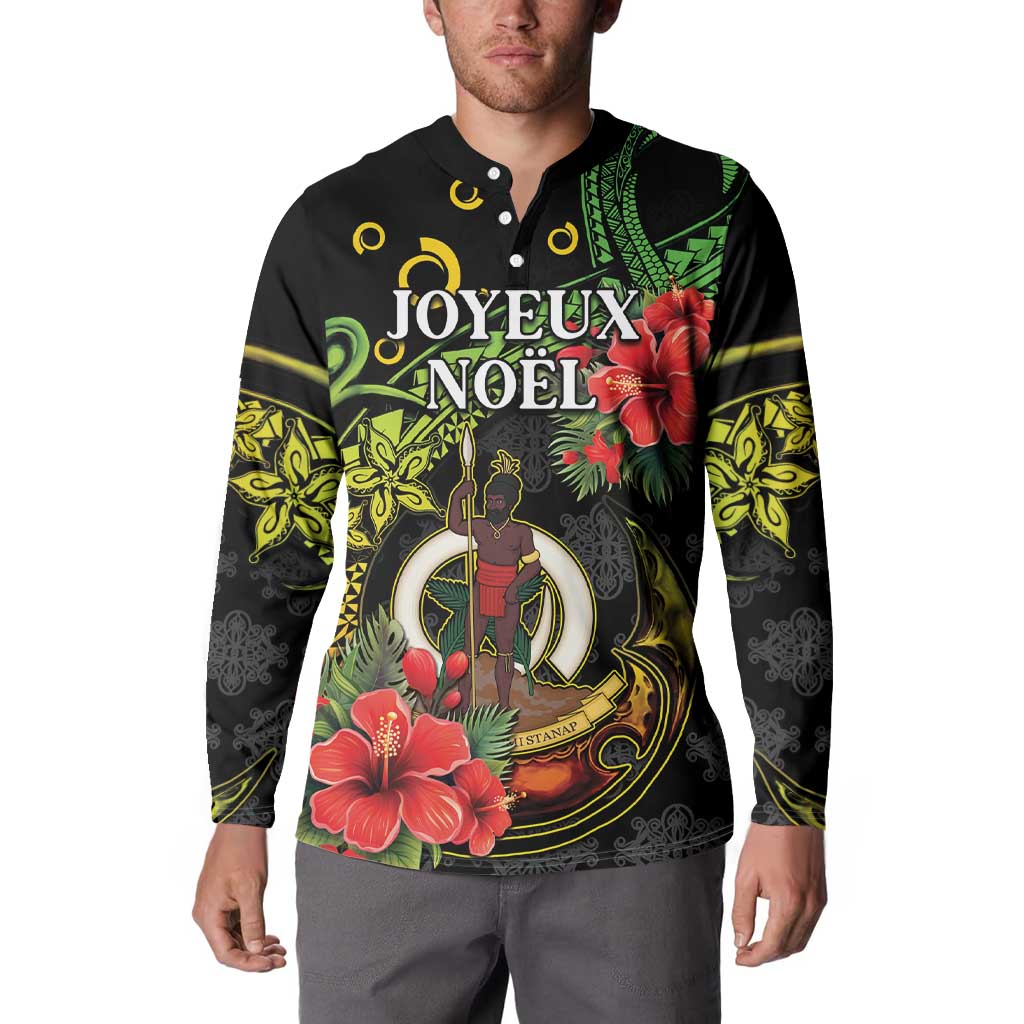 Love Vanuatu Christmas Button Sweatshirt God Yumi Polynesian Tribal Pattern LT05 - Polynesian Pride