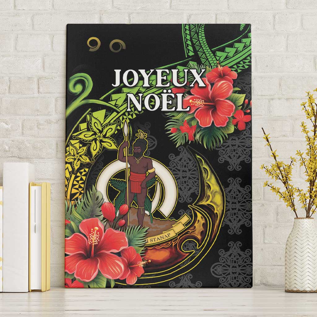 Love Vanuatu Christmas Canvas Wall Art God Yumi Polynesian Tribal Pattern LT05 Without Frame Black - Polynesian Pride