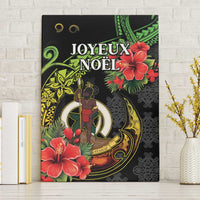 Love Vanuatu Christmas Canvas Wall Art God Yumi Polynesian Tribal Pattern LT05 Without Frame Black - Polynesian Pride
