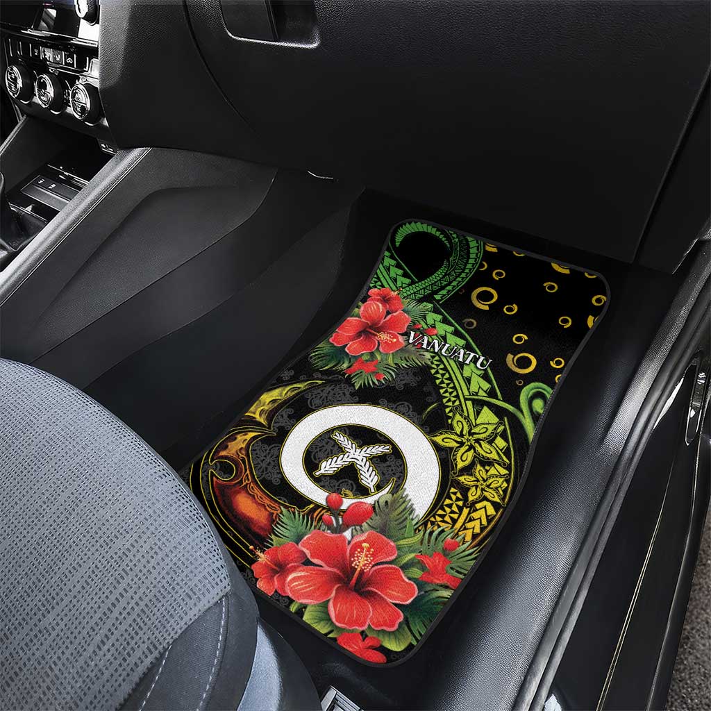 Love Vanuatu Christmas Car Mats God Yumi Polynesian Tribal Pattern LT05 - Polynesian Pride