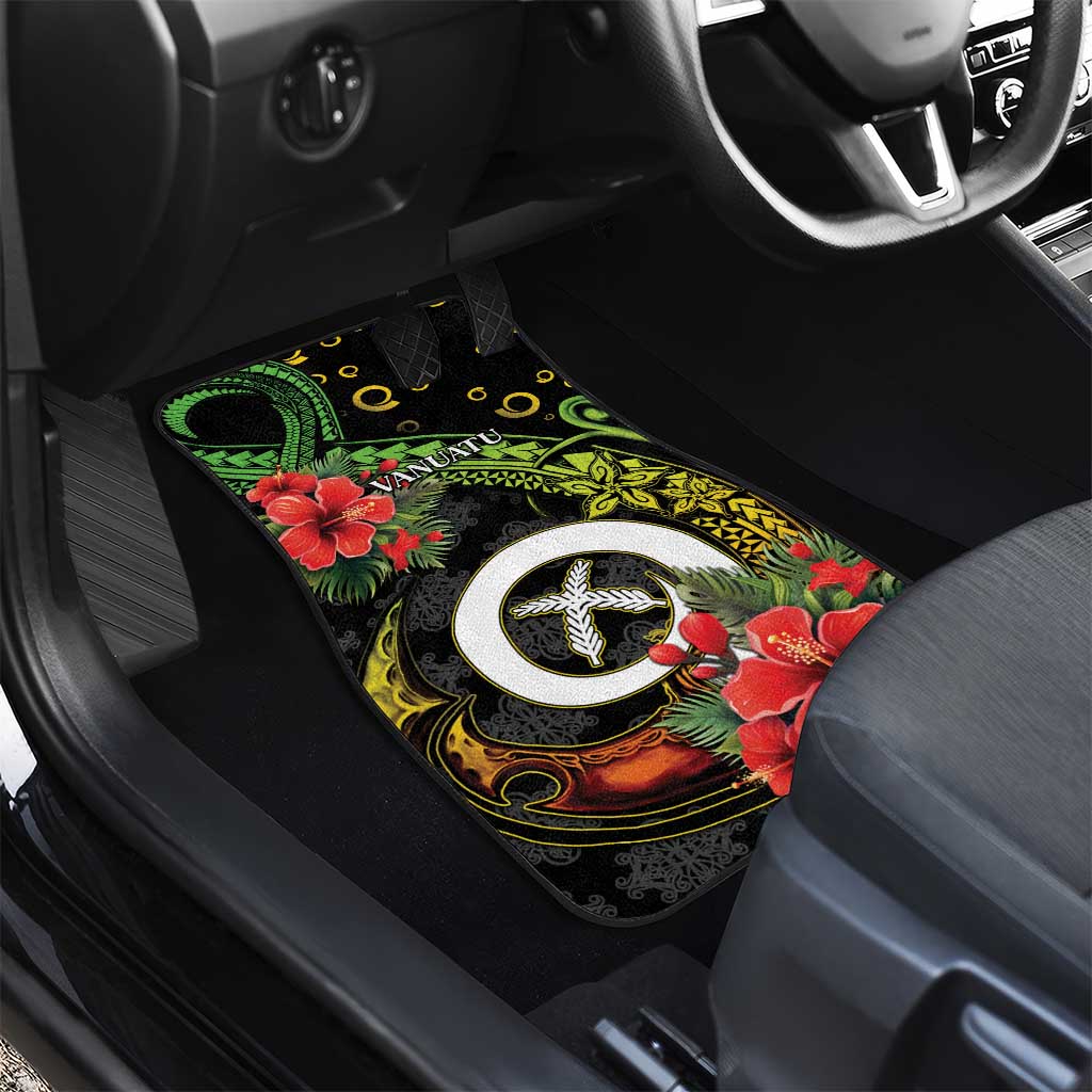 Love Vanuatu Christmas Car Mats God Yumi Polynesian Tribal Pattern LT05 - Polynesian Pride