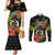 Love Vanuatu Christmas Couples Matching Mermaid Dress and Long Sleeve Button Shirt God Yumi Polynesian Tribal Pattern