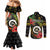 Love Vanuatu Christmas Couples Matching Mermaid Dress and Long Sleeve Button Shirt God Yumi Polynesian Tribal Pattern