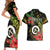 Love Vanuatu Christmas Couples Matching Short Sleeve Bodycon Dress and Hawaiian Shirt God Yumi Polynesian Tribal Pattern