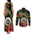 Love Vanuatu Christmas Couples Matching Tank Maxi Dress and Long Sleeve Button Shirt God Yumi Polynesian Tribal Pattern