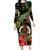 Love Vanuatu Christmas Family Matching Long Sleeve Bodycon Dress and Hawaiian Shirt God Yumi Polynesian Tribal Pattern