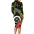 Love Vanuatu Christmas Family Matching Long Sleeve Bodycon Dress and Hawaiian Shirt God Yumi Polynesian Tribal Pattern