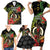 Love Vanuatu Christmas Family Matching Short Sleeve Bodycon Dress and Hawaiian Shirt God Yumi Polynesian Tribal Pattern