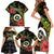 Love Vanuatu Christmas Family Matching Short Sleeve Bodycon Dress and Hawaiian Shirt God Yumi Polynesian Tribal Pattern