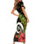 Love Vanuatu Christmas Family Matching Short Sleeve Bodycon Dress and Hawaiian Shirt God Yumi Polynesian Tribal Pattern