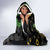 Love Vanuatu Christmas Hooded Blanket God Yumi Polynesian Tribal Pattern