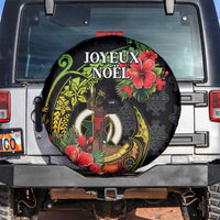 Love Vanuatu Christmas Spare Tire Cover God Yumi Polynesian Tribal Pattern LT05 Black - Polynesian Pride