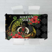 Love Vanuatu Christmas Tablecloth God Yumi Polynesian Tribal Pattern LT05 Black - Polynesian Pride