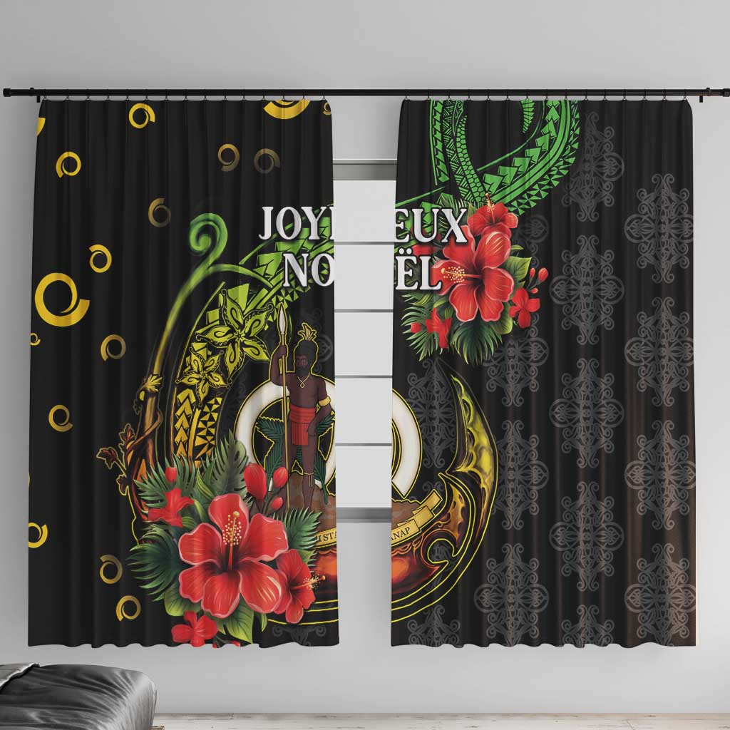 Love Vanuatu Christmas Window Curtain God Yumi Polynesian Tribal Pattern