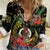 Love Vanuatu Christmas Women Casual Shirt God Yumi Polynesian Tribal Pattern