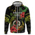 Love Vanuatu Christmas Zip Hoodie God Yumi Polynesian Tribal Pattern