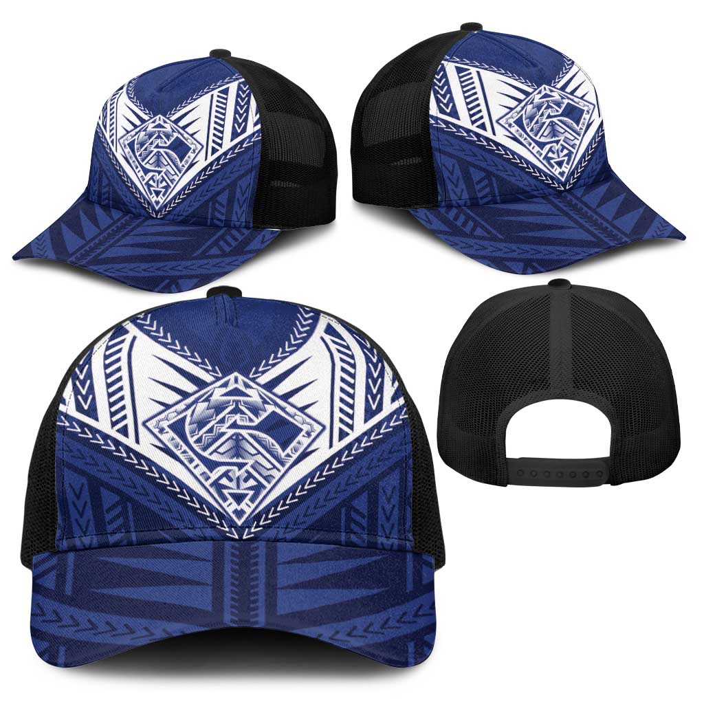 Super Toa Samoa Rugby Baseball Net Cap Warrior Spirit - Polynesian Pride