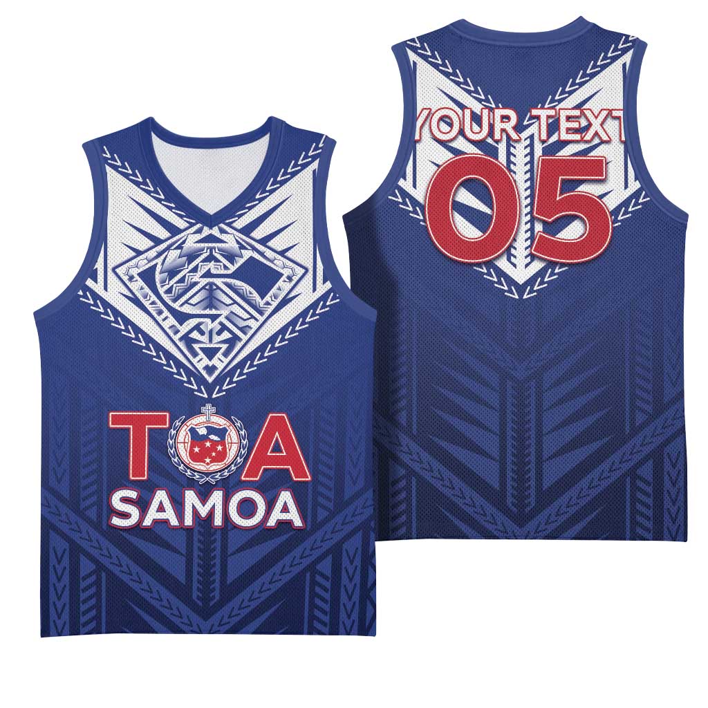 Super Toa Samoa Rugby Custom Basketball Jersey Warrior Spirit LT05