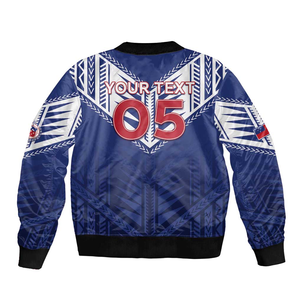 Super Toa Samoa Rugby Custom Bomber Jacket Warrior Spirit LT05