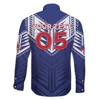 Super Toa Samoa Rugby Custom Family Matching Long Sleeve Bodycon Dress and Hawaiian Shirt Warrior Spirit LT05