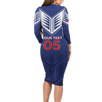 Super Toa Samoa Rugby Custom Family Matching Long Sleeve Bodycon Dress and Hawaiian Shirt Warrior Spirit LT05