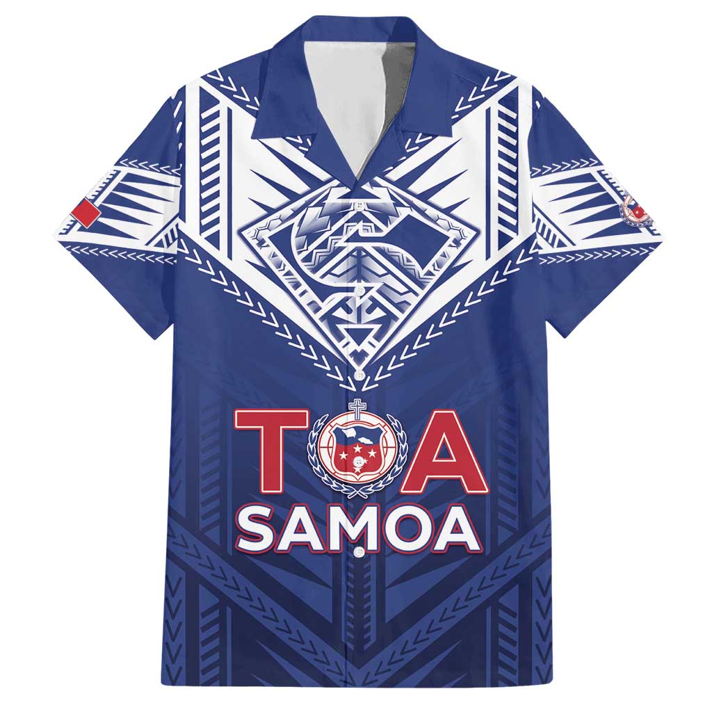 Super Toa Samoa Rugby Custom Hawaiian Shirt Warrior Spirit LT05