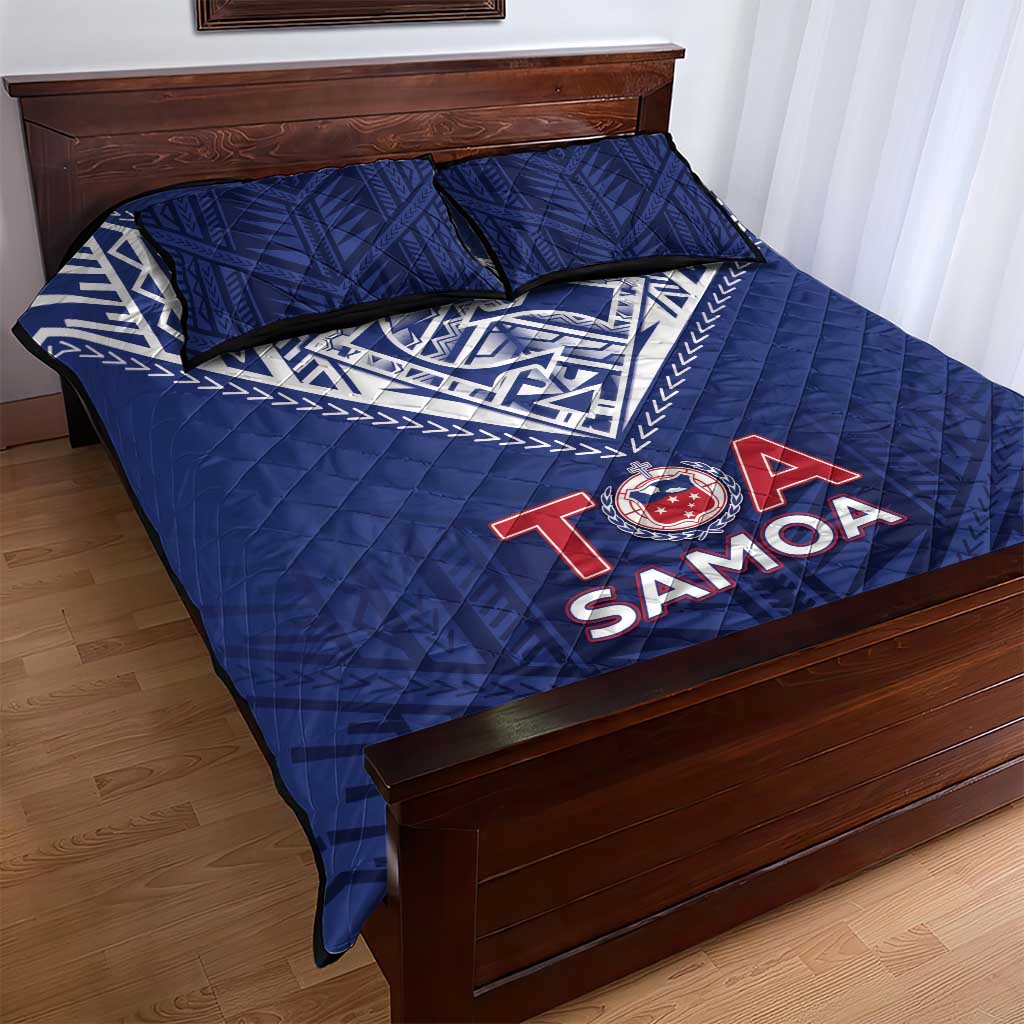 Super Toa Samoa Rugby Quilt Bed Set Warrior Spirit LT05