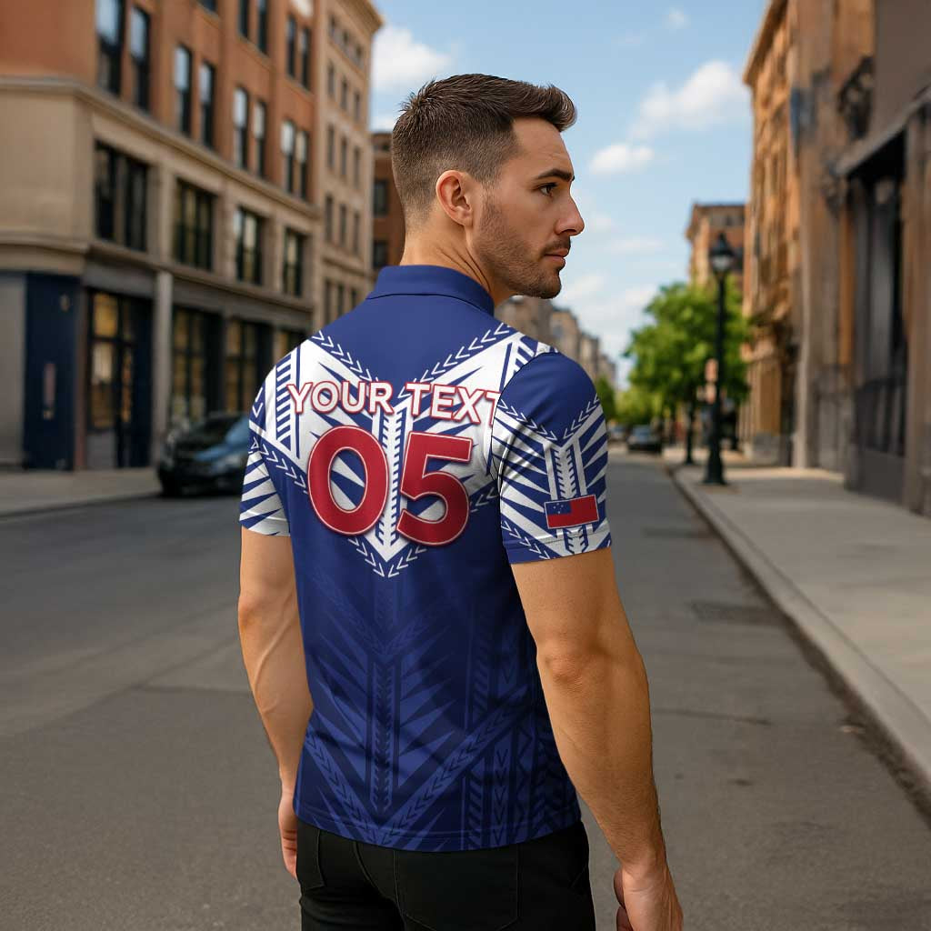 Super Toa Samoa Rugby Custom Zipper Polo Shirt Warrior Spirit LT05