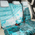 Hawaiian Tapa Back Car Seat Cover Traditional Vintage Pattern Aqua LT05 - Polynesian Pride
