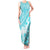 Hawaiian Tapa Tank Maxi Dress Traditional Vintage Pattern Aqua LT05 Women Aqua - Polynesian Pride