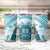 Hawaiian Tapa Tumbler Cup Traditional Vintage Pattern Aqua