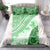 Hawaiian Tapa Bedding Set Traditional Vintage Pattern Green LT05 - Polynesian Pride