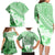 Hawaiian Tapa Family Matching Long Sleeve Bodycon Dress and Hawaiian Shirt Traditional Vintage Pattern Green LT05 - Polynesian Pride