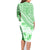 Hawaiian Tapa Family Matching Long Sleeve Bodycon Dress and Hawaiian Shirt Traditional Vintage Pattern Green LT05 - Polynesian Pride