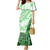 Hawaiian Tapa Family Matching Mermaid Dress and Hawaiian Shirt Traditional Vintage Pattern Green LT05 Mom's Dress Green - Polynesian Pride