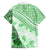 Hawaiian Tapa Family Matching Puletasi Dress and Hawaiian Shirt Traditional Vintage Pattern Green LT05 - Polynesian Pride