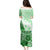 Hawaiian Tapa Family Matching Puletasi Dress and Hawaiian Shirt Traditional Vintage Pattern Green LT05 - Polynesian Pride