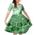 Hawaiian Tapa Family Matching Short Sleeve Bodycon Dress and Hawaiian Shirt Traditional Vintage Pattern Green LT05 Daughter's Dress Green - Polynesian Pride