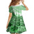 Hawaiian Tapa Family Matching Short Sleeve Bodycon Dress and Hawaiian Shirt Traditional Vintage Pattern Green LT05 - Polynesian Pride