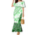 Hawaiian Tapa Mermaid Dress Traditional Vintage Pattern Green LT05 Women Green - Polynesian Pride