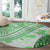 Hawaiian Tapa Round Carpet Traditional Vintage Pattern Green LT05 - Polynesian Pride