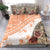 Hawaiian Tapa Bedding Set Traditional Vintage Pattern Orange LT05 - Polynesian Pride