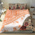 Hawaiian Tapa Bedding Set Traditional Vintage Pattern Orange LT05 - Polynesian Pride