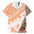 Hawaiian Tapa Family Matching Long Sleeve Bodycon Dress and Hawaiian Shirt Traditional Vintage Pattern Orange LT05 Dad's Shirt - Short Sleeve Orange - Polynesian Pride