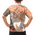 Hawaiian Tapa Family Matching Short Sleeve Bodycon Dress and Hawaiian Shirt Traditional Vintage Pattern Orange LT05 - Polynesian Pride