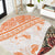 Hawaiian Tapa Round Carpet Traditional Vintage Pattern Orange LT05 Orange - Polynesian Pride